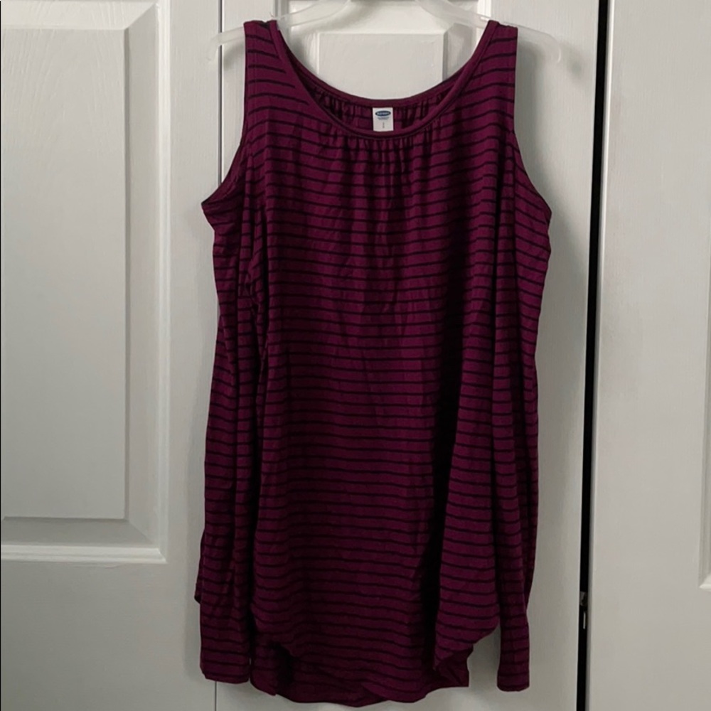 dark pink long sleeve with open shoulders